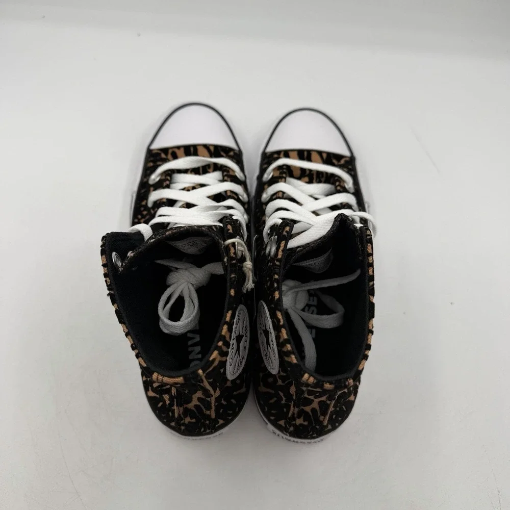 Converse Chuck Taylor All Star HI Top Shoes Womens Sz 6 Leopard Sneakers A17948F - Picture 9 of 10